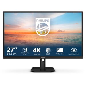 Monitor Philips 27E1N1800A / 27" 4K Ultra HD IPS 4 ms / HDMI+DP / e zezë