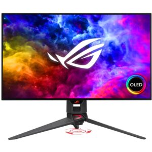 Monitor ASUS ROG Swift OLED PG27AQDM / 27″ / WQHD / OLED / 16:9 / 240Hz / 0.03ms / HDMI + DP / E zezë / AMD FreeSync Premium + G‑SYNC Compatible
