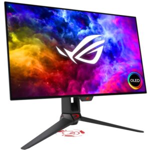 Monitor ASUS ROG Swift OLED PG27AQDM / 27″ / WQHD / OLED / 16:9 / 240Hz / 0.03ms / HDMI + DP / E zezë / AMD FreeSync Premium + G‑SYNC Compatible