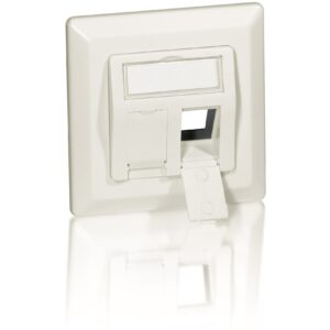 Aksesorë për rrjet Equip / Flush Mount Box + Faceplate / 2x Keystone / 45° Angle