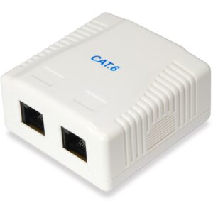 Aksesorë për rrjet Equip / Surface Mount Box / 2x RJ45 Cat6 UTP