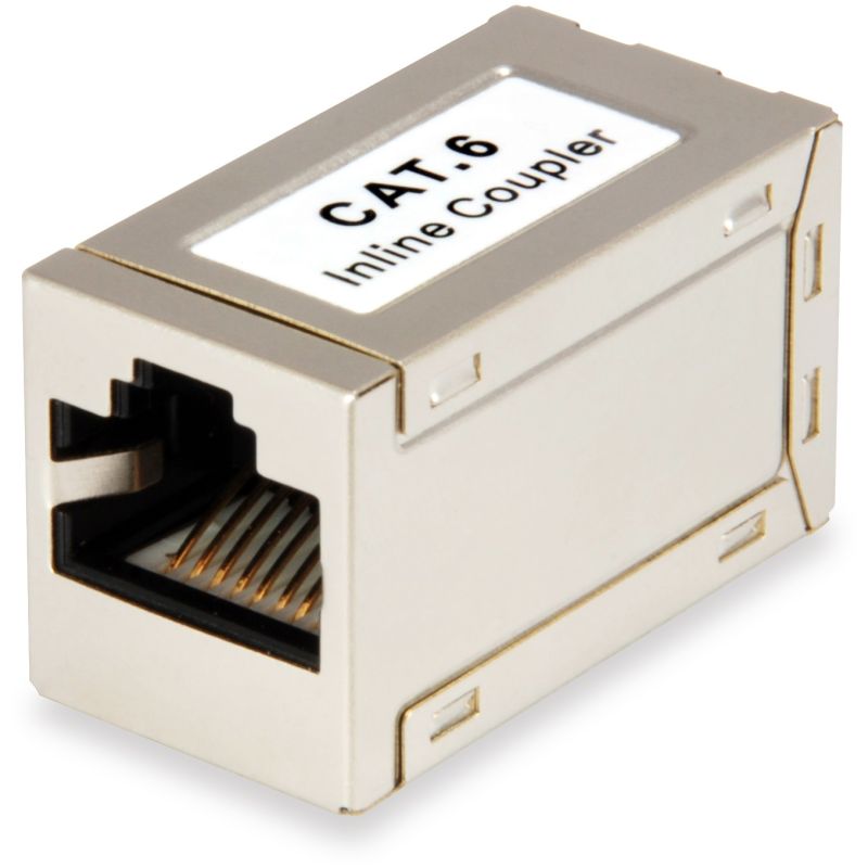 Aksesorë për Rrjet / Cat6 RJ45 Coupler 1:1 / Shielded