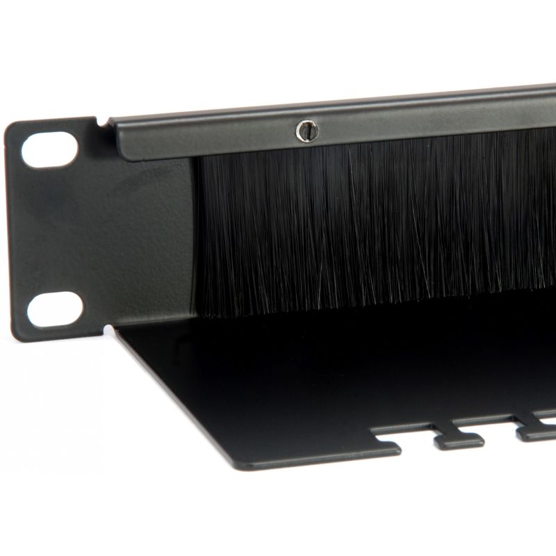 Aksesorë Rack / 19" Cable Entry Panel / 1U / Brush Insert - Zezë - Figura 3