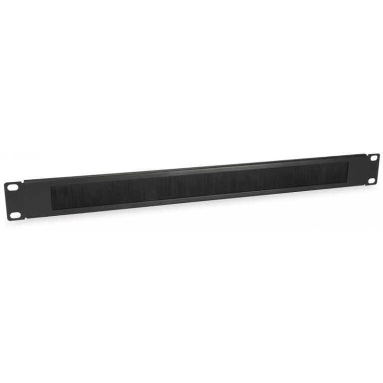 Aksesorë Rack / 19" Cable Entry Panel / 1U / Brush Insert - Zezë