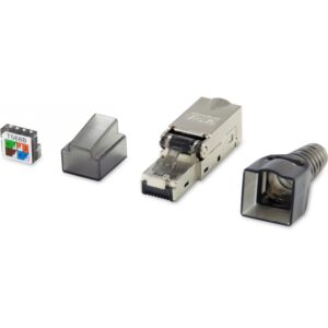 Aksesorë për Rrjet / Cat6A RJ45 Connector / Shielded / Tool‑Free / 5 Pack