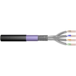 Kabllo për rrjet DIGITUS Cat7 / S/FTP / Twisted Pair / 1000m / Underground Cable - Zezë