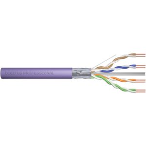Kabllo për rrjet / DIGITUS / CAT 6 / F / UTP / Twisted Pair / 100 m - Vjollcë