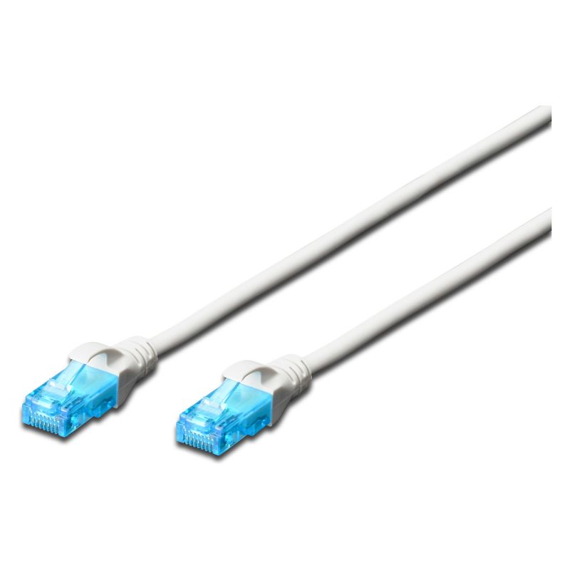 Kabllo për Rrjet DIGITUS Patch Cable Cat6A U/UTP / 0.5m - Gri