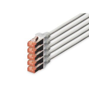 Kabllo për rrjet DIGITUS Cat6 S/FTP Patch Cable / 5 pcs / 7m - Gri