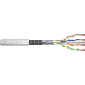 Kabllo rrjeti DIGITUS Cat6 SF/UTP Twisted Pair Roh-Patch Cable / 100m - Gri