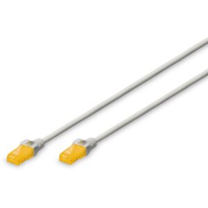 Kabllo rrjeti DIGITUS Cat6A U/UTP Slim Patch Cable / 1.0m - Gri