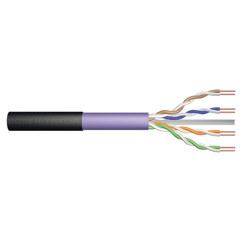 Kabllo për rrjet / DIGITUS / CAT 6 / U/UTP / 500 m / Simplex / PE - Vjollcë