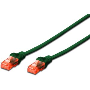 Kabllo për rrjet DIGITUS CAT.6 U/UTP Patch Cable / LSZH / 0.25m – Gjelbër