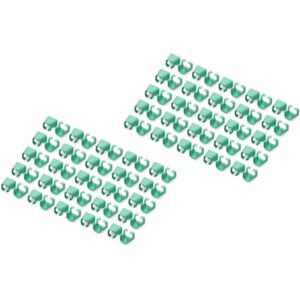 Aksesorë për rrjet DIGITUS Color Clips / Patch Cables / 100 pcs – Gjelbër