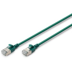 Kabllo rrjeti DIGITUS Cat6A F/FTP Slim Patch Cable / 3m - Gjelbër
