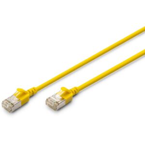 Kabllo për Rrjet DIGITUS Patchcable CAT6A F/FTP Slim 2.00m – Verdhë