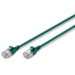 DIGITUS Patchkabel CAT 6A F/FTP Slim 2.00m grün