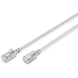 Kabllo për Rrjet DIGITUS Patchcable CAT6A F/FTP Slim 1.00m – Gri