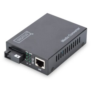 Aksesorë për Rrjet DIGITUS Bidirectional Gigabit Media Converter / RJ45–SC / Polybag