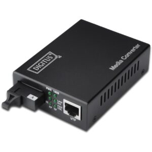 Aksesorë për Rrjet DIGITUS Bidirectional Gigabit Media Converter / RJ45–SC / Polybag