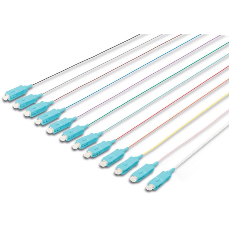 Kabllo për Rrjet DIGITUS Fiber Optic Pigtail SC Simplex / OM3 / Fully Colored / Polybag