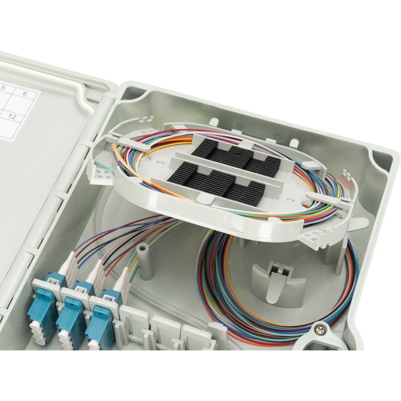 Aksesorë optik DIGITUS / FTTH Box / OS2 / Singlemode / 12 Fibers / LC-PC - Figura 4