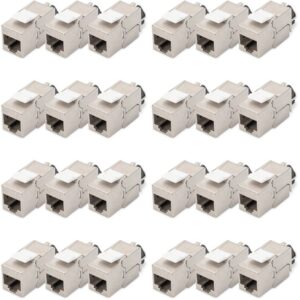 Aksesor për Rrjet DIGITUS Keystone Jack CAT.6A / Set (24 pieces)