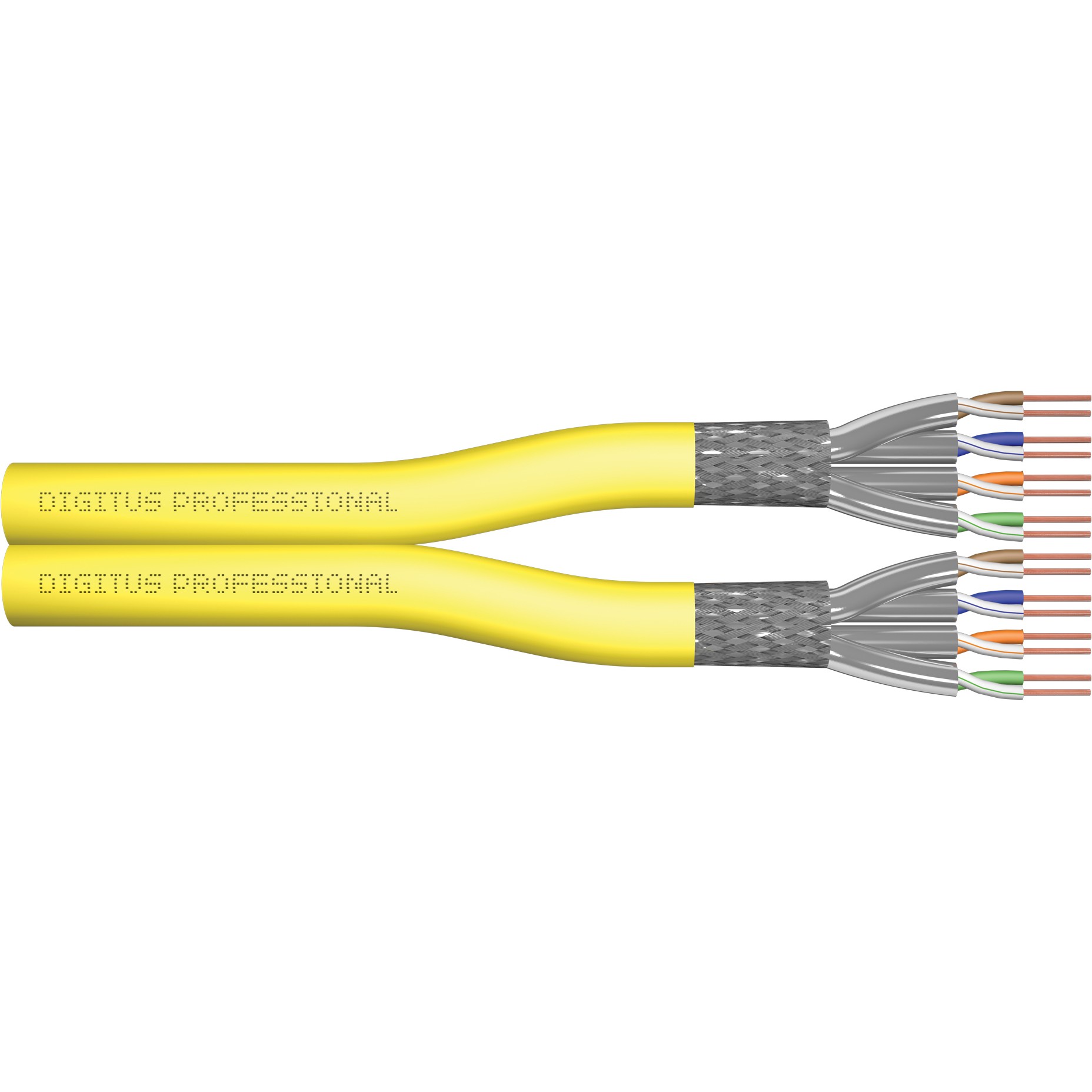 Kabllo për Rrjet DIGITUS CAT 7A S/FTP Installation Cable / 100m Duplex / Dca-s1a d1 a1 Rated
