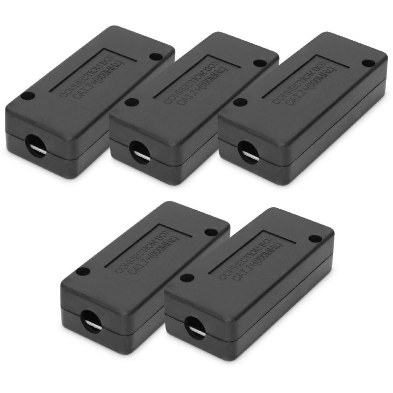 Aksesorë për Rrjet DIGITUS Connection Module CAT 7 / 5 Pieces - Zezë