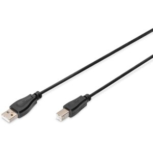 Kabllo USB  DIGITUS USB 2.0 Connection Cable Type A–B M/M 1.8m - Zezë