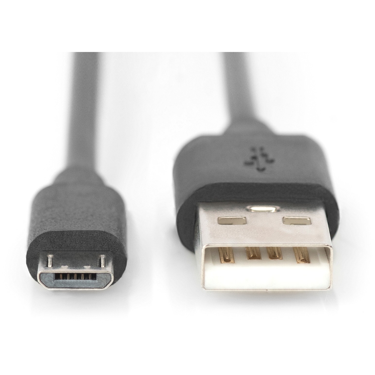 Kabllo USB  DIGITUS USB 2.0 Connection Cable Type A–Micro B M/M 1.8m - Zezë - Figura 2