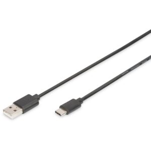 Kabllo USB  DIGITUS USB 2.0 Connection Cable Type C–A M/M 1.8m -  Zezë