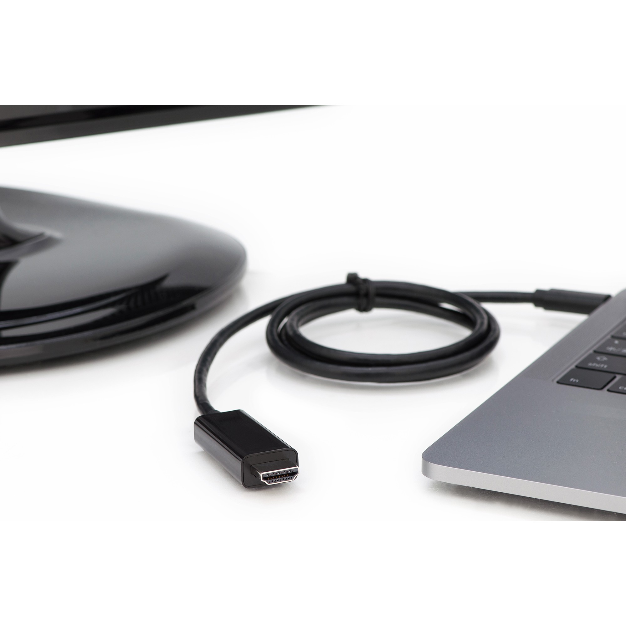 Kabllo USB DIGITUS USB-C Adapter Cable Type C–HDMI A 4K M/M 2.0m - Zezë - Figura 4