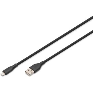 Kabllo USB  DIGITUS USB 2.0 Cable Type A–Lightning Silicone 2.0m MFI - Zezë