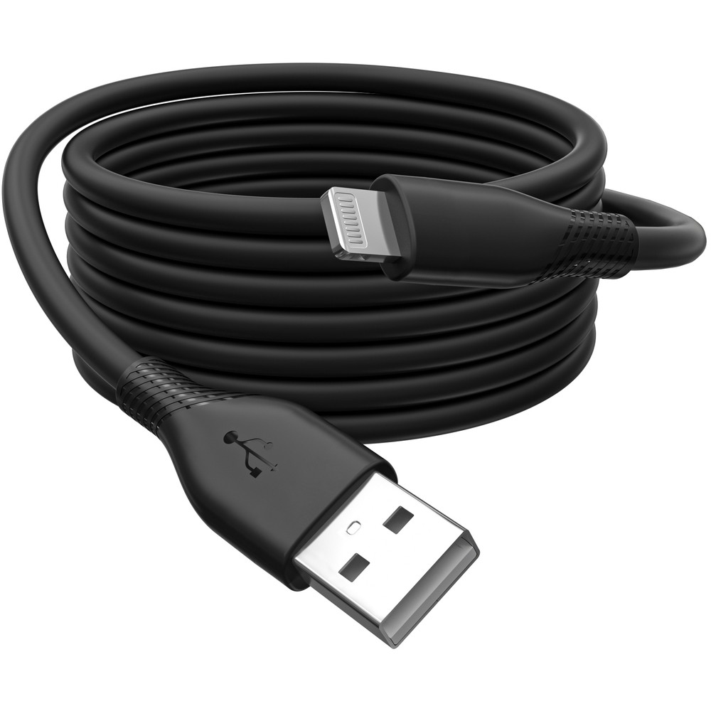 Kabllo USB DIGITUS USB 2.0 Cable Type A–Lightning Silicone 2.0m MFI - Zezë - Figura 5