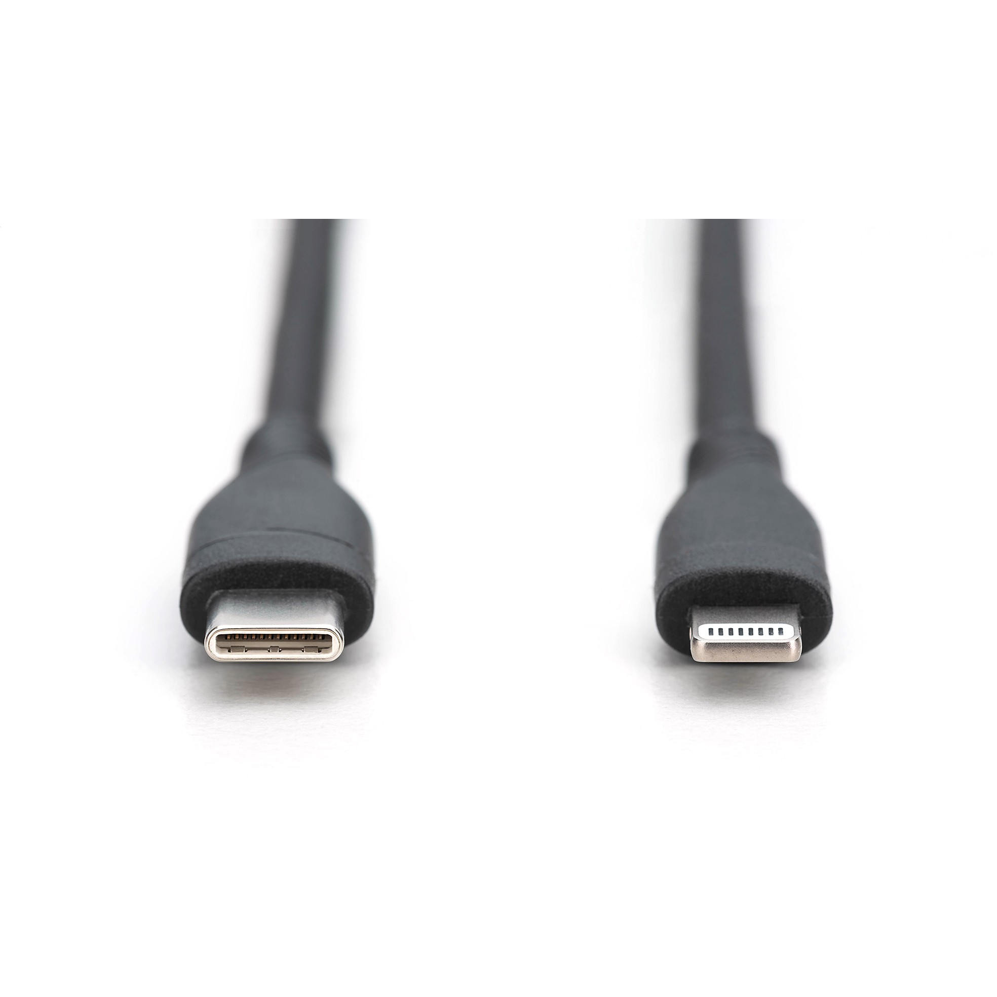 Kabllo USB DIGITUS USB 2.0 Cable Type C–Lightning Silicone 1.0m MFI - Zezë - Figura 2