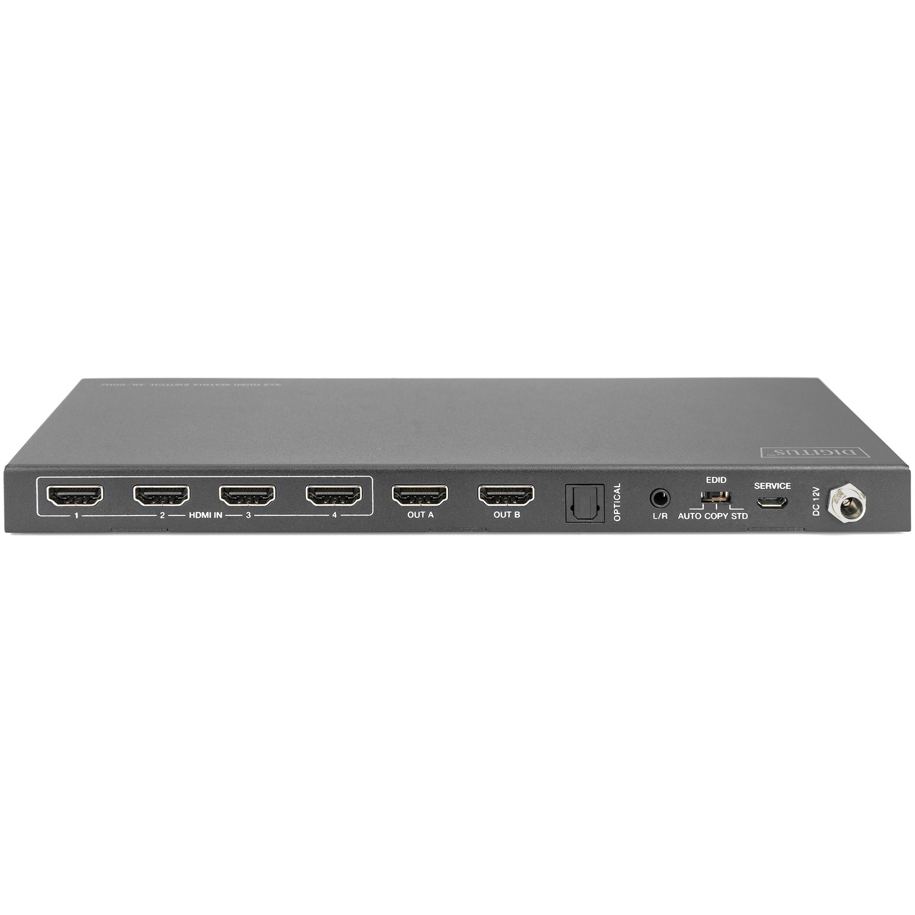 Kabllo HDMI DIGITUS 4x2 HDMI Matrix Switch 4K/60Hz / për ndarje fleksibile të sinjalit UHD - Figura 3