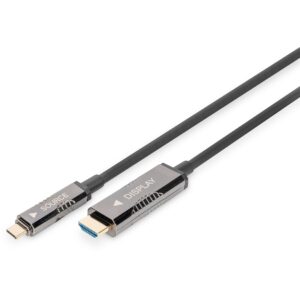 Kabllo USB-C DIGITUS AOC Adapter Cable USB Type-C to HDMI 4K 20m