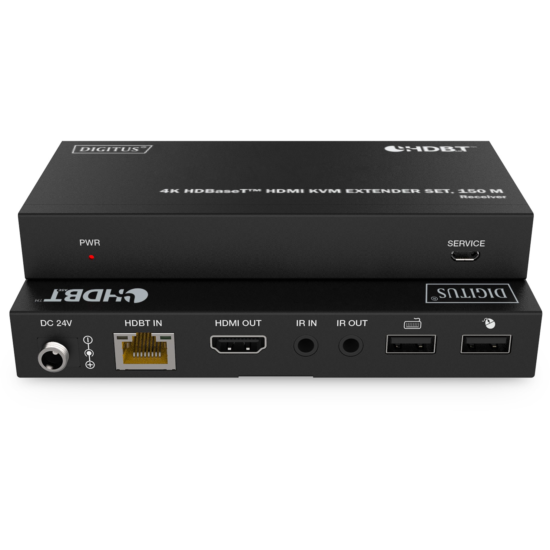 Kabllo HDMI DIGITUS 4K HDBaseT HDMI KVM Extender Set USB 1.1 150m / për transmetim profesional AV me kontroll KVM - Figura 3