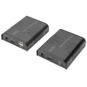 Kabllo HDMI DIGITUS KVM IP Extender Set 1080p / 60Hz Full HD / Për transmetim mbi rrjet CAT5e/6