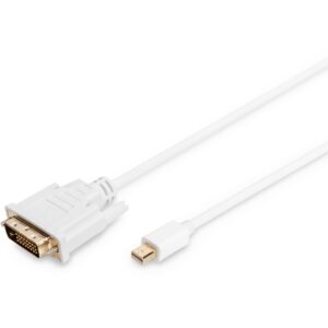 Kabllo DisplayPort DIGITUS Mini to DVI (24+1) Cable Male/Male 8K 2m DP 1.1 / Polybag