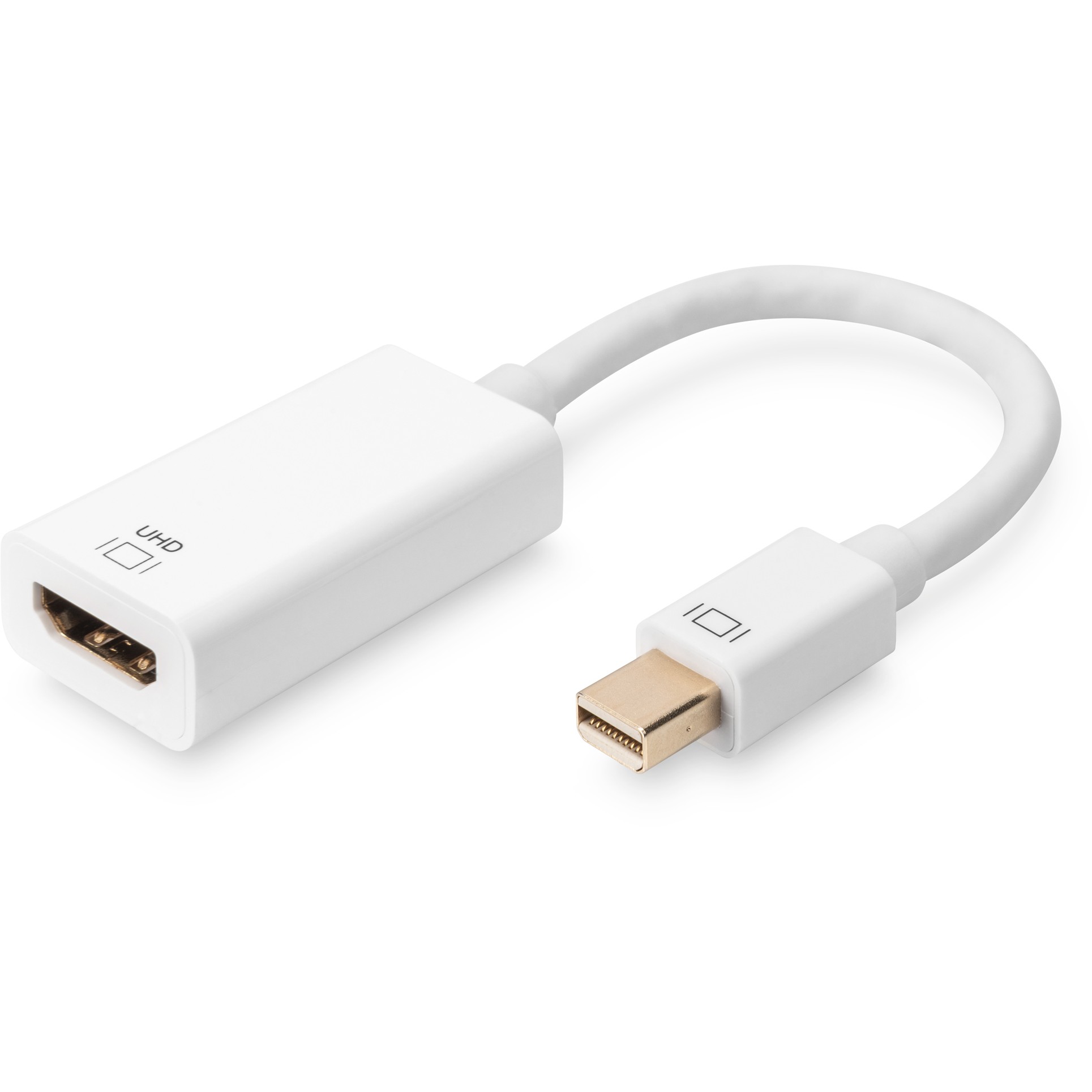 Kabllo DisplayPort DIGITUS Mini to HDMI Adapter Cable Male/Female Active 0.2m
