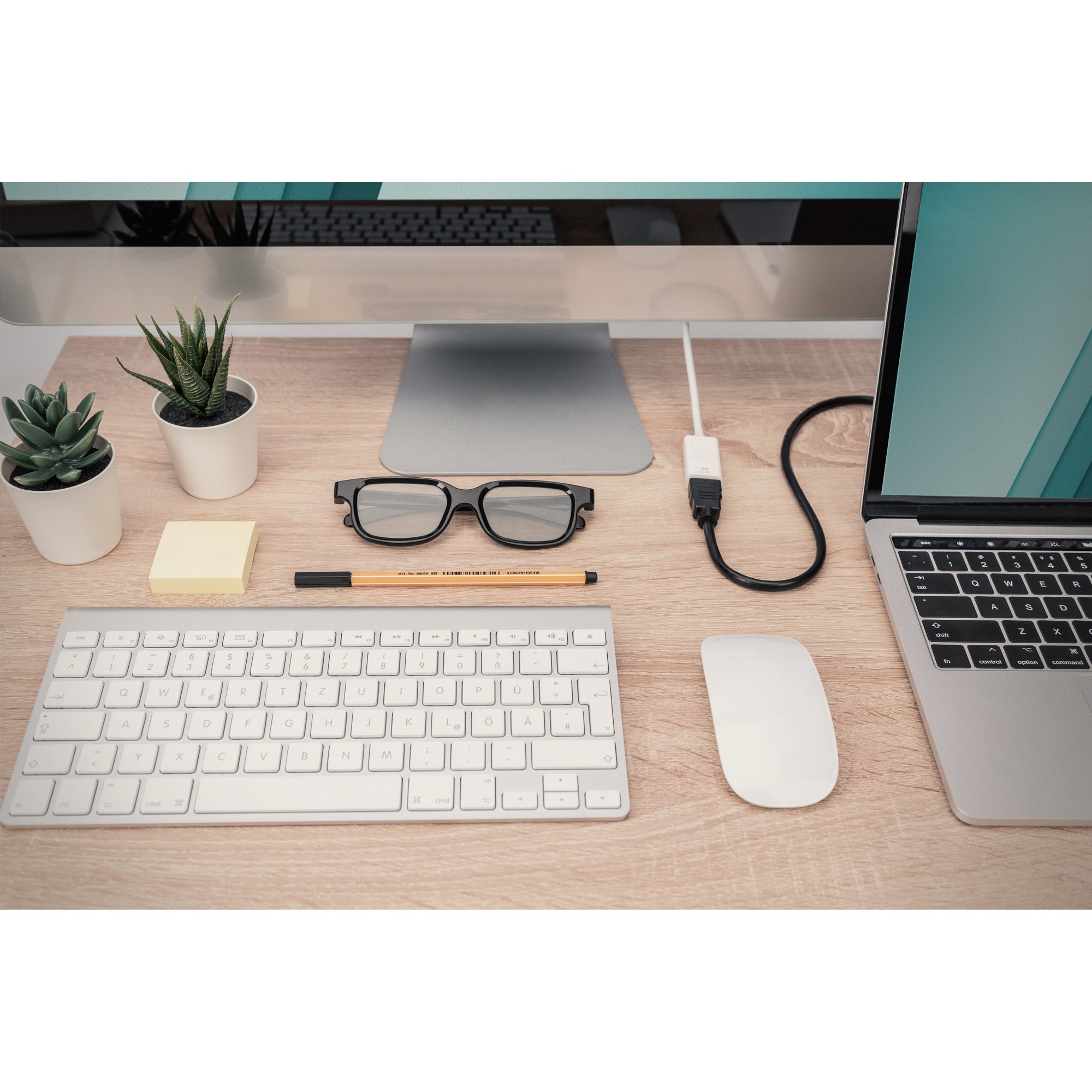 Kabllo DisplayPort DIGITUS Mini to HDMI Adapter Cable Male/Female Active 0.2m - Figura 2