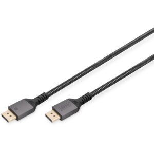 Kabllo DisplayPort DIGITUS Cable 3m Aluminium 8K – Zezë