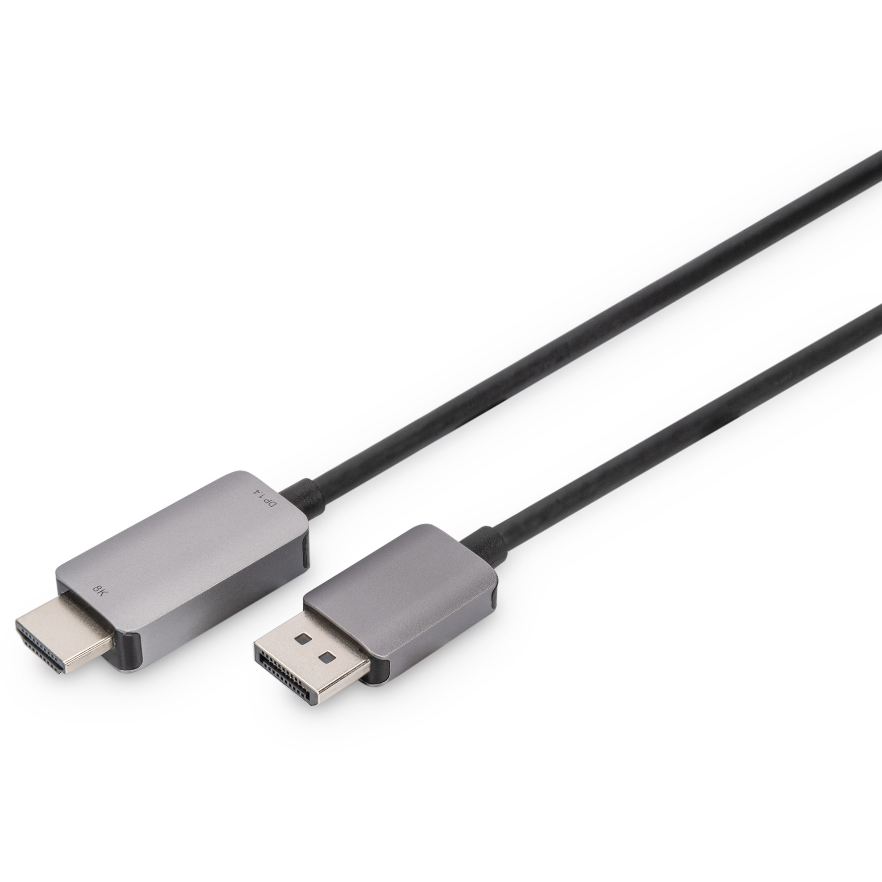 Kabllo DisplayPort DIGITUS Adapter Cable DP to HDMI St/St 8K 1.8m – Zezë