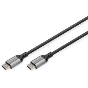 Kabllo DisplayPort DIGITUS / 1.0 m / M-M – 8K / Zezë