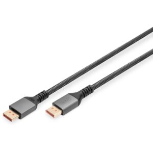 Kabllo DisplayPort DIGITUS / 1.0 m / M-M – 16K / Zezë