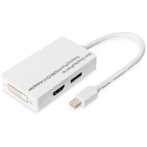 Kabllo DisplayPort DIGITUS / 0.2 m / Mini DP-M to DP-M – Zezë