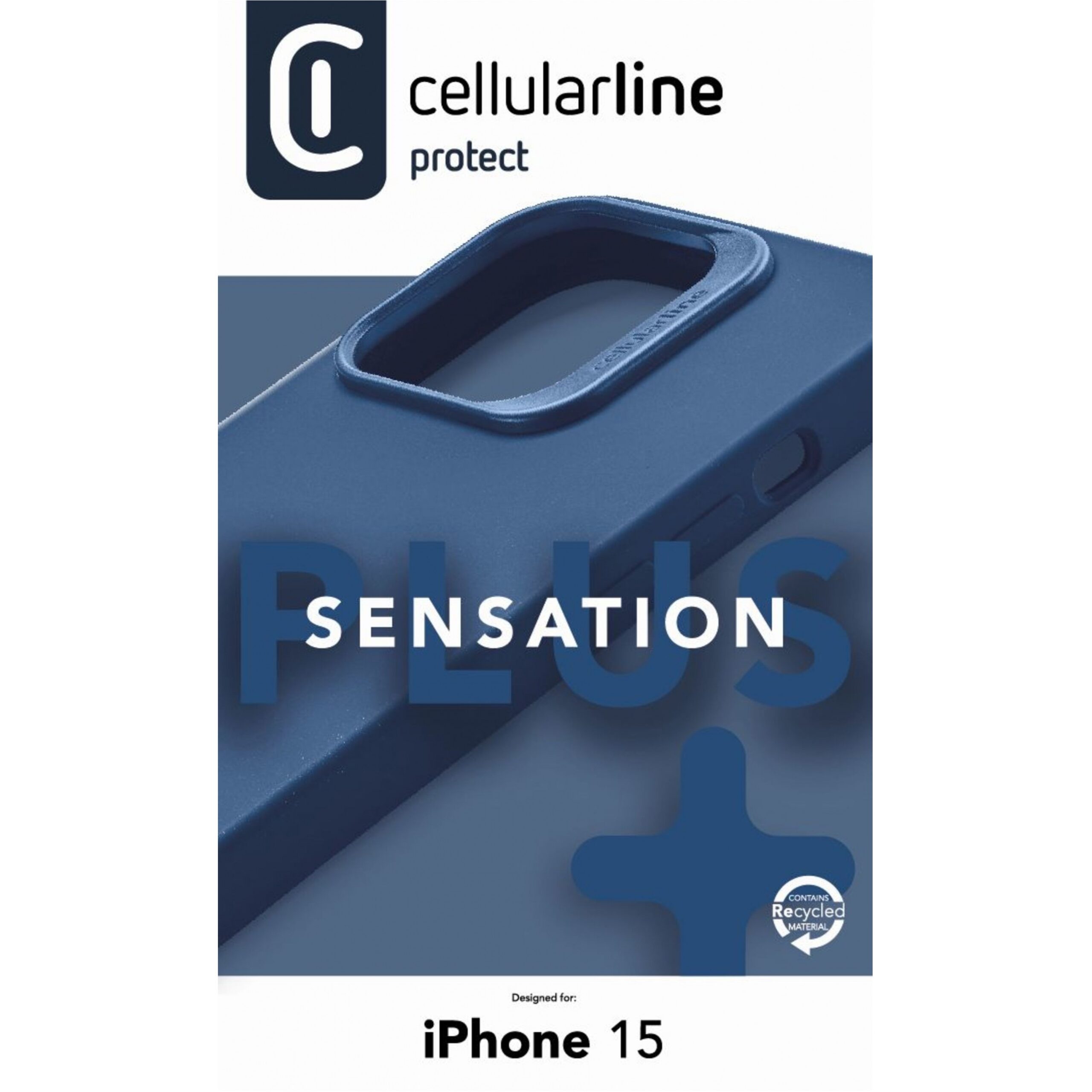 Aksesorë Apple  Cellularline Sensation Case iPhone 15 - Blue - Figura 2