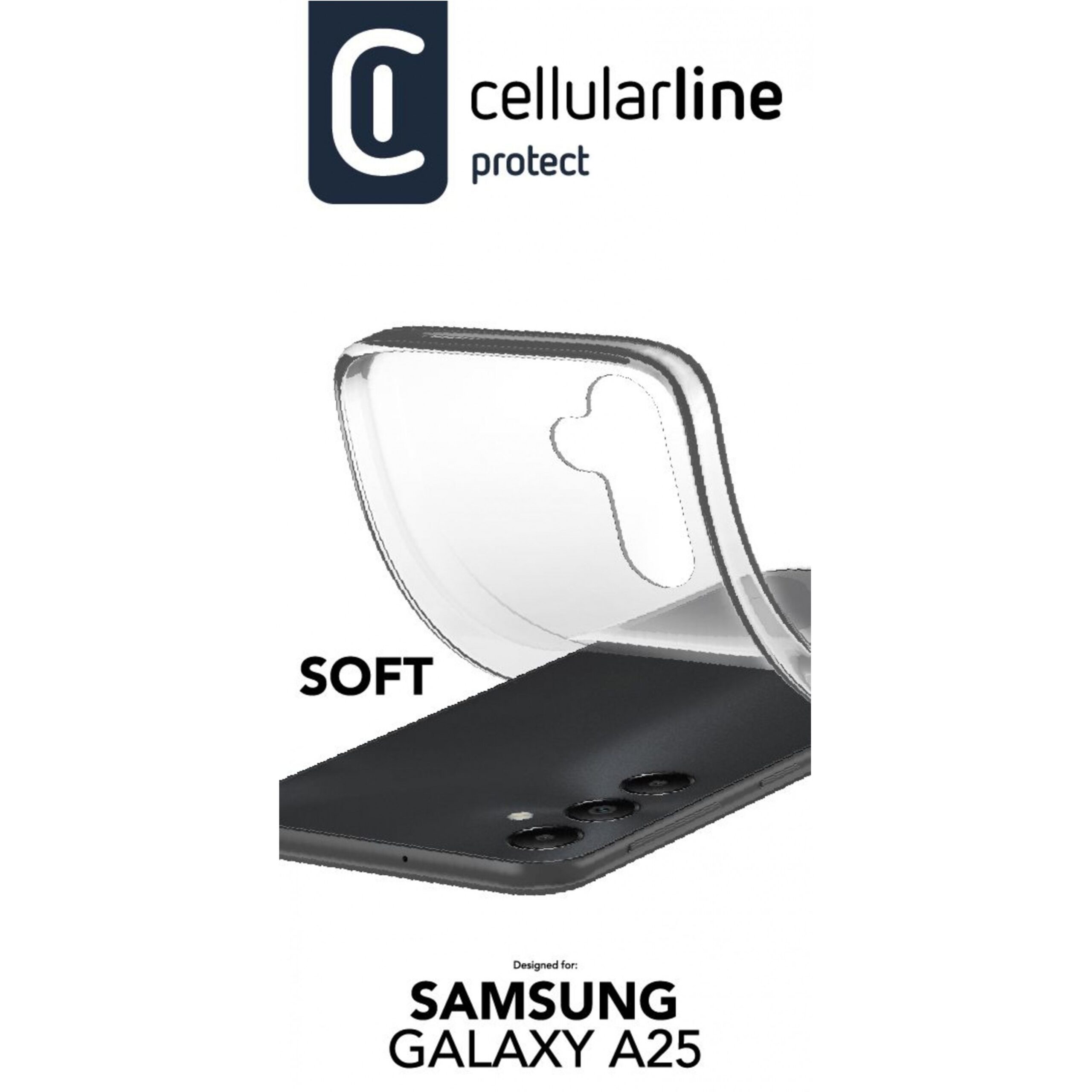 Aksesorë për telefon Cellularline Soft Case për Samsung Galaxy A25 5G - Transparent - Figura 3